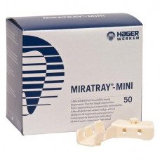 Miratray-Mini, Részleges-lenyomatkanál, Egyszerhasználatos termék, elefántcsontszínu, Műanyag, 50 darab