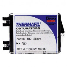 Thermafil (25 mm) (ISO 100), Obturator, ISO 100 röntgenopák, Guttapercha, műanyag, 25 mm, 6 darab