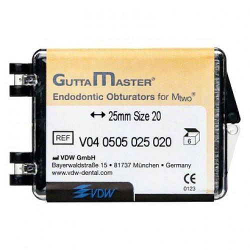 GuttaMaster (Mtwo) (ISO 20), Obturator, ISO 20, Guttapercha, műanyag, 6 darab