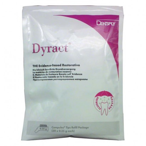 Dyract (B1), Tömőanyag (Kompomer), Kapszulák, fluoridtartalmú, röntgenopák, Kompomer, 250 mg, 20 darab