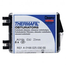 Thermafil (25 mm) (ISO 30), Obturator, ISO 30 röntgenopák, Guttapercha, műanyag, 25 mm, 6 darab