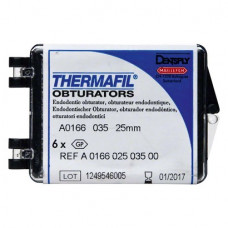 Thermafil (25 mm) (ISO 35), Obturator, ISO 35 röntgenopák, Guttapercha, műanyag, 25 mm, 6 darab