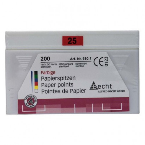 Color (ISO 25), Papírcsúcs, ISO 25 világospiros, Papír, 200 darab