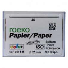 Color (ISO 45), Papírcsúcs, ISO 45 sterilen csomagolva, fehér, Papír, 300 darab