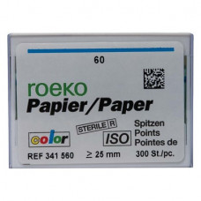 Color (ISO 60), Papírcsúcs, ISO 60 sterilen csomagolva, világosszürke, Papír, 300 darab