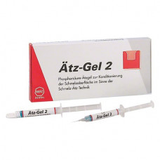 Ätz-Gel 2, Sav gél, fecskendők, tartozékkal, 2 x 2 ml
