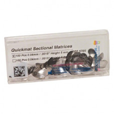 QuickMat Deluxe, (5,0 x 0,040 mm), részleges-matrica-rendszer, hajlított, premolar, 100 darab