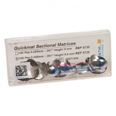 QuickMat Deluxe, (6,4 x 0,025 mm), részleges-matrica-rendszer, hajlított, molar, 100 darab