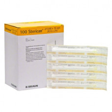 Sterican (Intramuscular - Deep) (G20 ¦ 0,90 x 70 mm), Injekciós-tu, Egyszerhasználatos termék, sárga, G20 = 0,9 mm, 100 darab