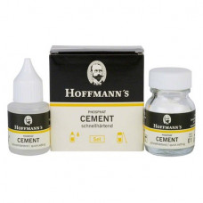 Hoffmann Cement (1), Rögzítőcement (Cinkfoszfát), Fiolák, fehér, gyorsan keményedő, Cinkfoszfát, 35 g + 15 ml, 2x1 darab