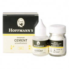 Hoffmann Cement (3), Rögzítőcement (Cinkfoszfát), Fiolák, fehér, gyorsan keményedő, Cinkfoszfát, 35 g + 15 ml, 2x1 darab