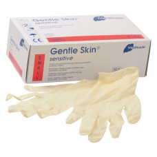 Gentle Skin (Sensitive) (S), Kesztyűk (Latex), nem steril, Egyszerhasználatos termék, Latex, S (kicsi), 100 darab
