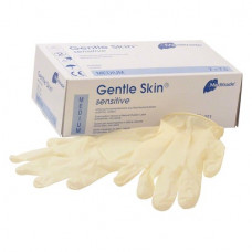 Gentle Skin (Sensitive) (M), Kesztyűk (Latex), nem steril, Egyszerhasználatos termék, Latex, M (közepes), 100 darab