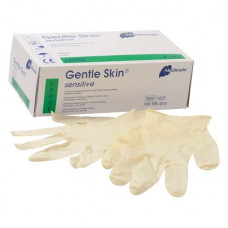 Gentle Skin (Sensitive) (L), Kesztyűk (Latex), nem steril, Egyszerhasználatos termék, Latex, L (nagy), 100 darab