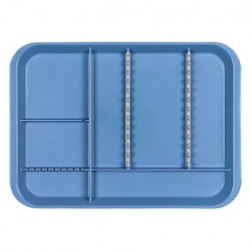 B-Lok Tray, 1 darab, 34 x 24,5 x 2,2 cm, mit Einteilung kék