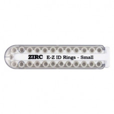 E-Z ID Rings (Small) (White), Jelölo gyuruk, fehér, pasztell, S (kicsi), 25 darab