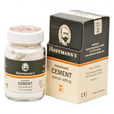 Hoffmann Cement (2), Rögzítőcement (Cinkfoszfát), Fiola, fehér, normálisan keményedő, Cinkfoszfát, 100 g, 1 darab