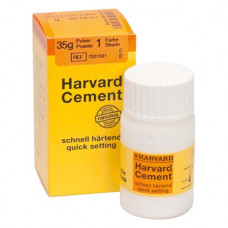 Harvard Cement (#1) (Fast), Rögzítőcement (Cinkfoszfát), Fiola, fehér, biokompatibilis, Cinkfoszfát, 35 g, 1 darab
