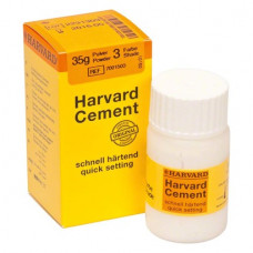 Harvard Cement (#3) (Fast), Rögzítőcement (Cinkfoszfát), Fiola, fehér, biokompatibilis, Cinkfoszfát, 35 g, 1 darab