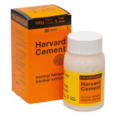 Harvard Cement (#5) (Regular), Rögzítőcement (Cinkfoszfát), Fiola, sárga, biokompatibilis, Cinkfoszfát, 100 g, 1 darab