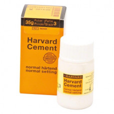Harvard Cement (#3) (Regular), Rögzítőcement (Cinkfoszfát), Fiola, fehér, biokompatibilis, Cinkfoszfát, 35 g, 1 darab