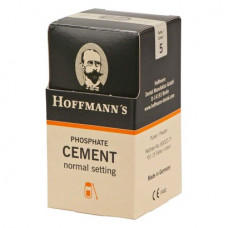 Hoffmann Cement (5), Rögzítőcement (Cinkfoszfát), Fiola, sárga, normálisan keményedő, Cinkfoszfát, 100 g, 1 darab