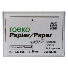 Conventional (6) (XL), Papírcsúcs, sterilen csomagolva, fehér, Papír, 300 darab