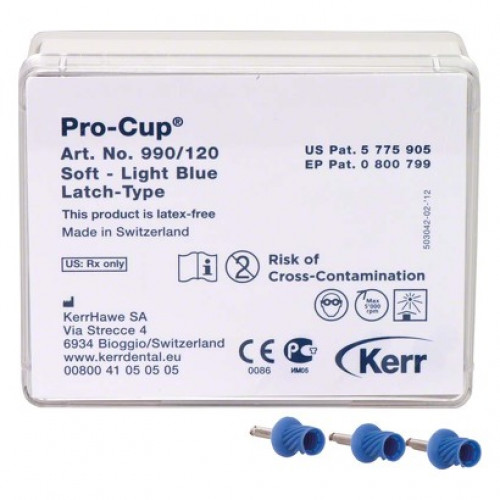 Pro-Cup Latch, Polírozó (Profilaxis), Könyökdarab (CA, Ø 2,35 mm, ISO 204, 22 mm) latexmentes, puha, 120 darab
