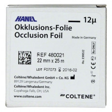 HANEL Occlusions-Folie, einseitig 12 µm Rolle 25 m, fekete, 22 mm breit