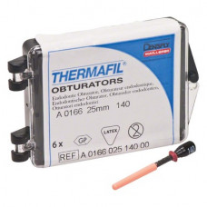 Thermafil (25 mm) (ISO 140), Obturator, ISO 140 röntgenopák, Guttapercha, műanyag, 25 mm, 6 darab