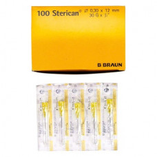 Sterican (Insulin) (G30 ¦ 0,30 x 12 mm), Injekciós-tu, Egyszerhasználatos termék, piros, G30 = 0,3 mm, 100 darab