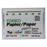 Top color (ISO 35), Papírcsúcs, ISO 35 sterilen csomagolva, fehér, Papír, 500 darab