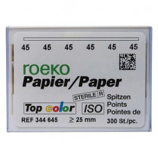 Top color (ISO 45), Papírcsúcs, ISO 45 sterilen csomagolva, fehér, Papír, 300 darab
