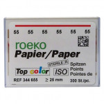 Top color (ISO 55), Papírcsúcs, ISO 55 sterilen csomagolva, fehér, Papír, 300 darab