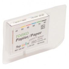 Top color (ISO 45-80), Papírcsúcs, ISO 45-80 sterilen csomagolva, fehér, Papír, 120 darab