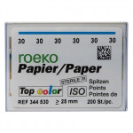 Top color (ISO 30), Papírcsúcs, ISO 30 sterilen csomagolva, fehér, Papír, 200 darab