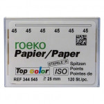 Top color (ISO 45), Papírcsúcs, ISO 45 sterilen csomagolva, fehér, Papír, 120 darab