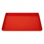 műszertartó tál, (280 x 180 mm), sima, piros, Alumínium, 1 darab