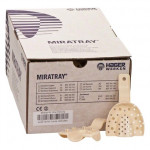 Miratray (2), Lenyomatkanál - felső állkapocs, Egyszerhasználatos termék, elefántcsontszínu, Műanyag, M (közepes), 50 darab