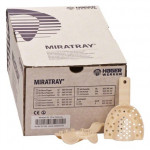 Miratray (3), Lenyomatkanál - felső állkapocs, Egyszerhasználatos termék, elefántcsontszínu, Műanyag, L (nagy), 50 darab