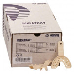 Miratray (M), Lenyomatkanál - alsó állkapocs, Egyszerhasználatos termék, elefántcsontszínu, Műanyag, M (közepes), 50 darab