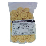 Latex Fingerlinge - zacskó 100 db puderfrei, naturlatex, L - 1154