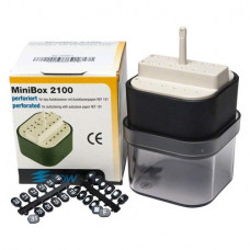 MiniBox (2100), (56 x 56 x 65 mm), (24x), Endo-tray, sterilizálható 200°C-ig, perforált, 1 darab
