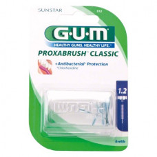 GUM Proxabrush (Classic), (Violet), (0,60 mm ¦ 1,1 mm), Fogköztisztító kefe, ibolya, hengeres, 8 darab
