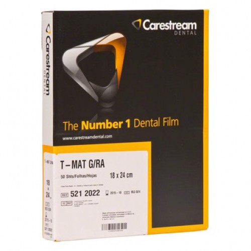 T MAT G-RA, (24 x 18 mm), Röntgenfilm, Lapok, 50 darab