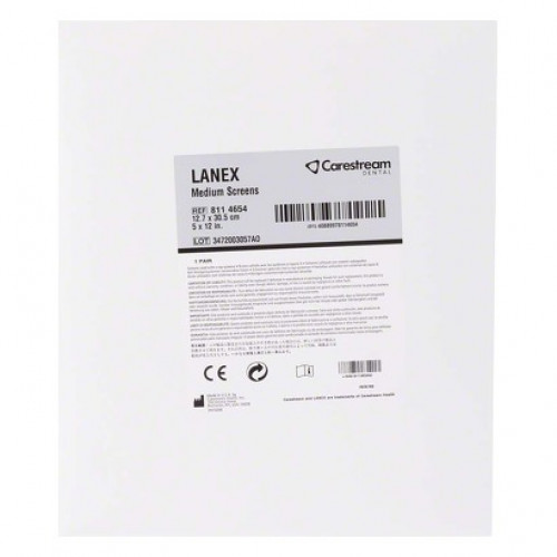 Lanex Medium (S 250), (30,5 x 12,7 cm), Erosíto fólia, 1 Csomag