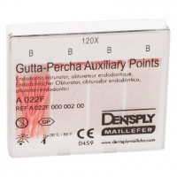 Guttapercha segédcsúcs, (24 mm), piros, Guttapercha, 24 mm, 120 darab