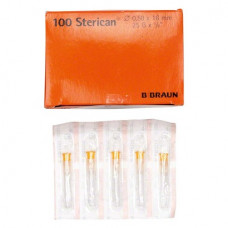 Sterican (Heparin - Tuberkulin) (G25 ¦ 0,50 x 16 mm), Injekciós-tu, Egyszerhasználatos termék, narancs, G25 = 0,5 mm, 100 darab