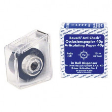 Occlusionspapier Arti-Check® 40 µ Spenderbox 15 m Rolle blau, 16 mm, BK 13