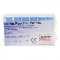 Guttapercha-csúcs (29 mm) (2 %) (ISO 30), ISO 30 rózsaszín, Guttapercha, 29 mm, 120 darab